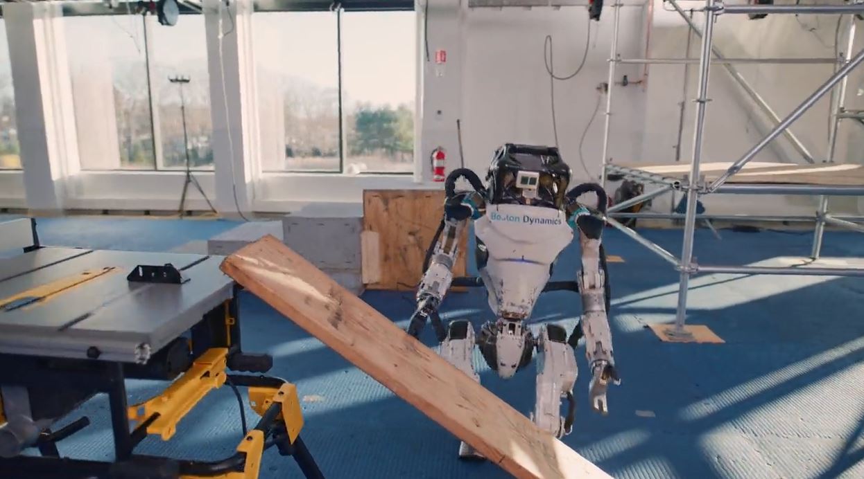 Boston Dynamics video shows robot working in a simulated construction ...