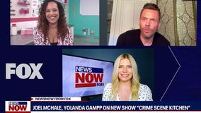Joel McHale, Yolanda Gampp dish on show Crime Scene Kitchen