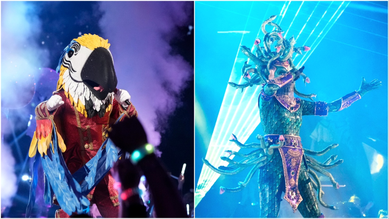 Medusa, Macaw revealed on 'The Masked Singer'