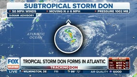 Subtropical Storm Don forms in Atlantic Ocean