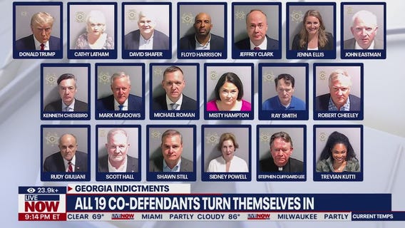 All 19 defendants surrender to Fulton County Jail