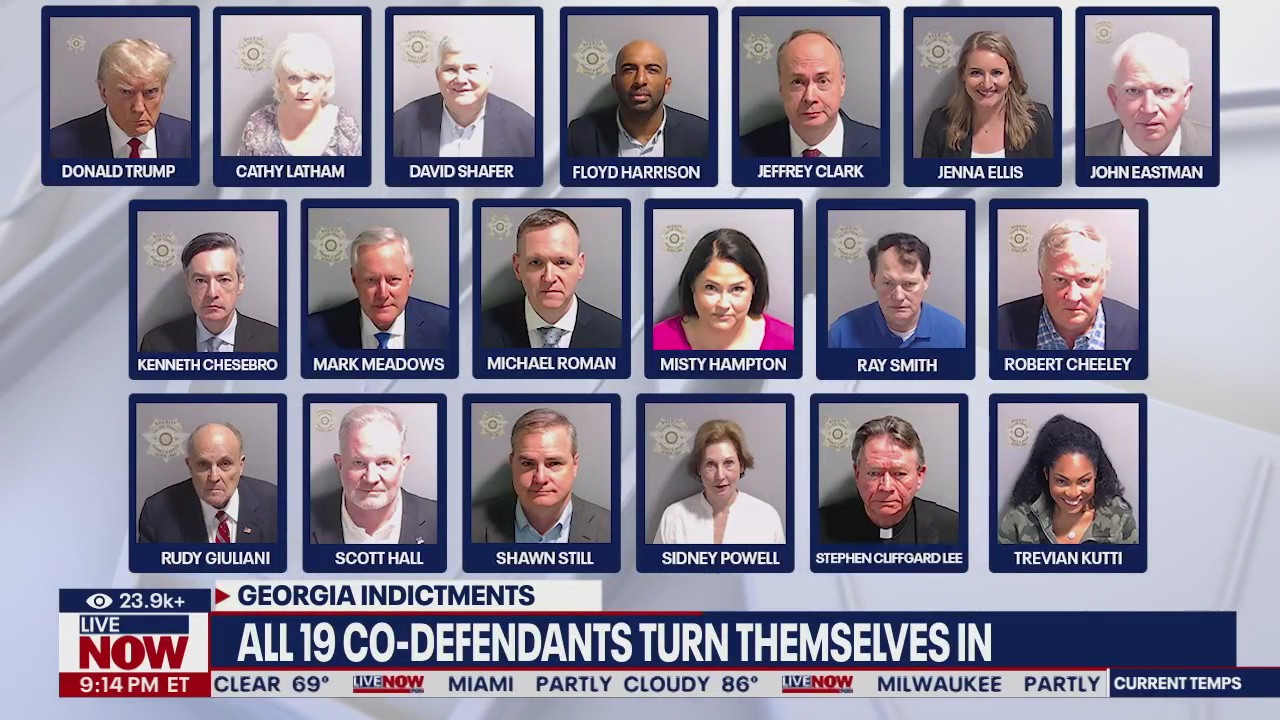 All 19 defendants surrender to Fulton County Jail