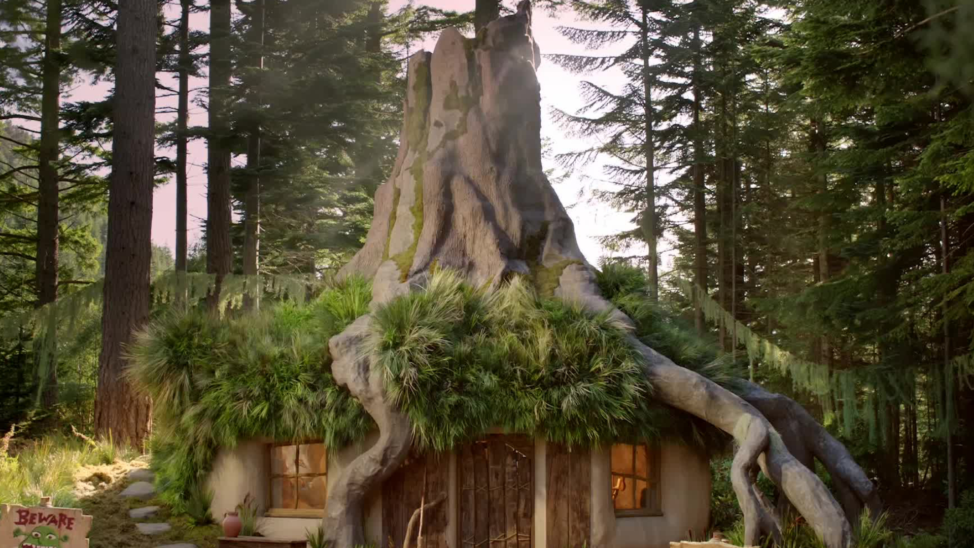 Take a peek inside Shrek's Swamp home on Airbnb