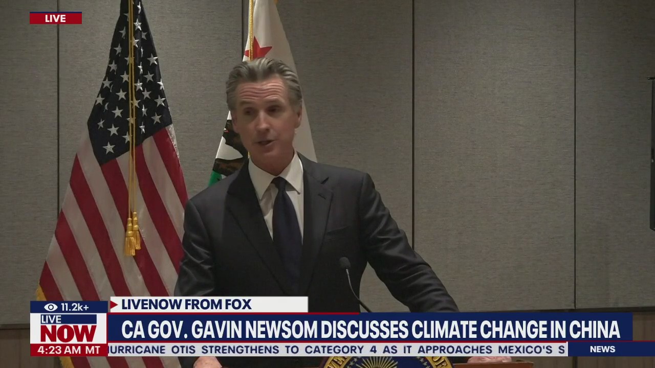 Newsom visits China to talk climate change