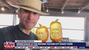 Master pumpkin carver shows off mining magic