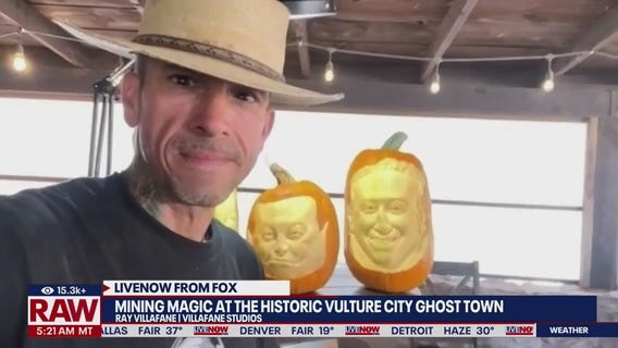 Master pumpkin carver shows off mining magic