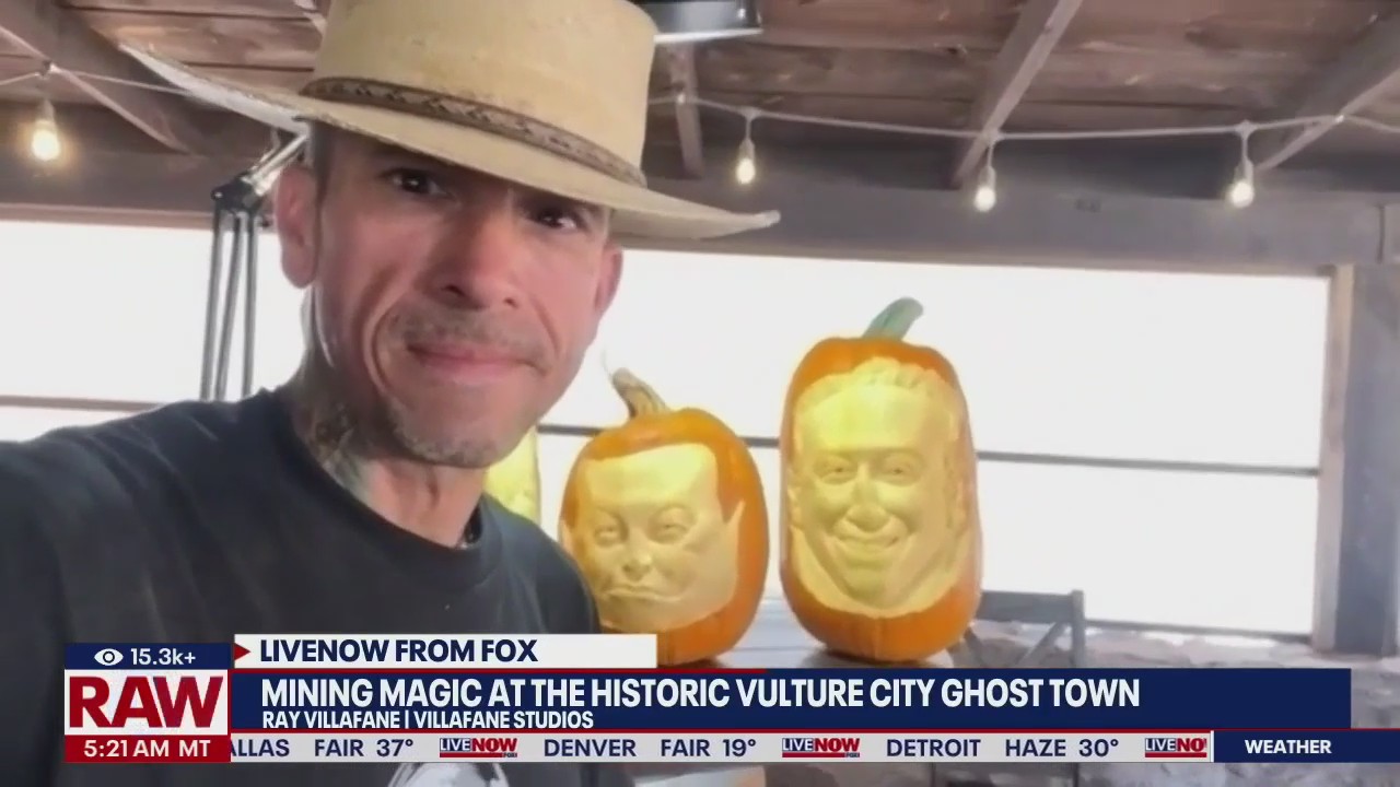 Master pumpkin carver shows off mining magic