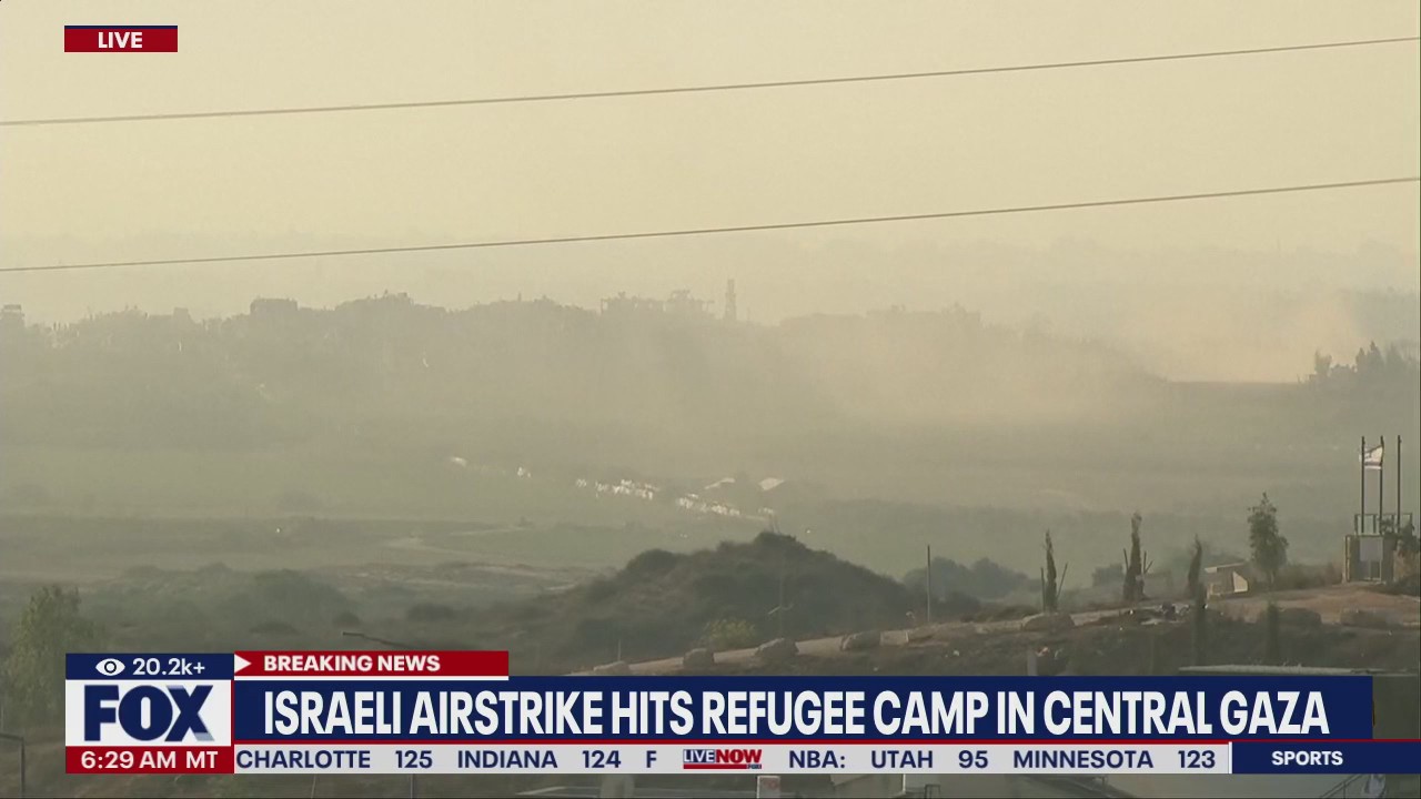Israeli airstrikes hit refugee camp in Gaza