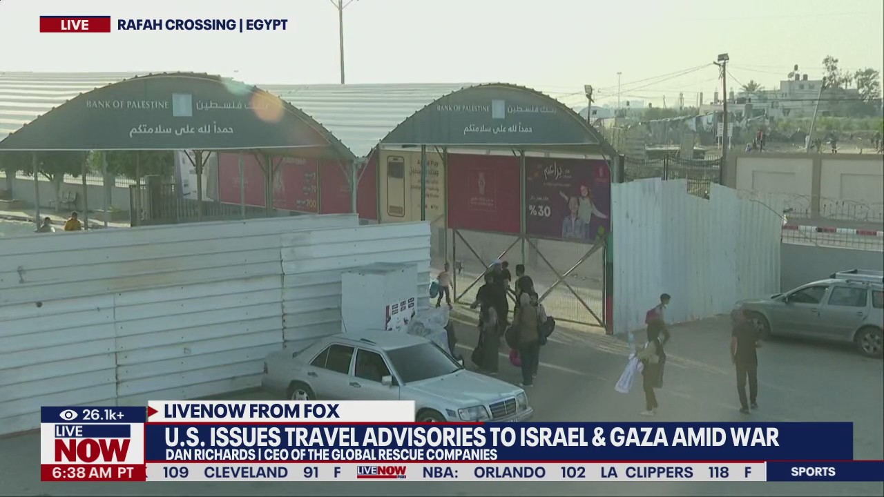 U.S. issues travel advisories for Israel-Gaza
