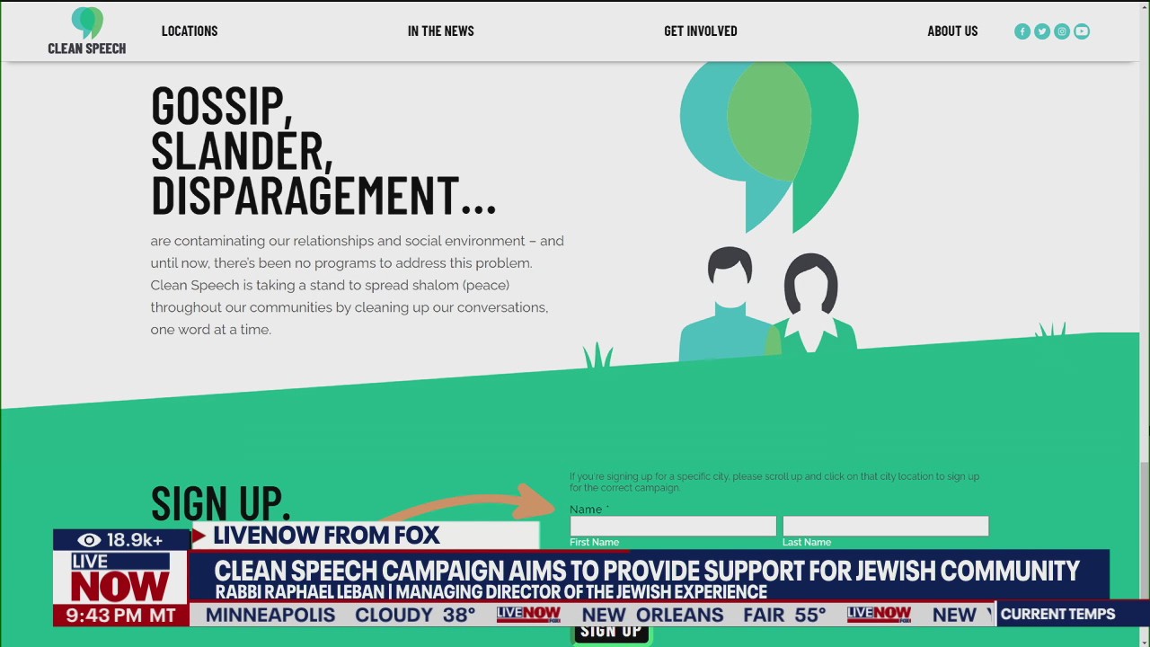 Clean Speech Campaign offers support for Jewish community