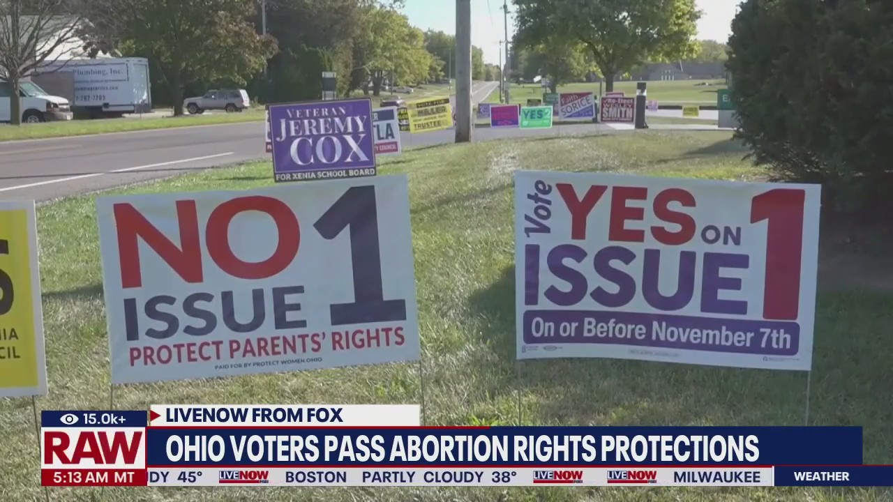 Ohio voters pass abortion rights protections