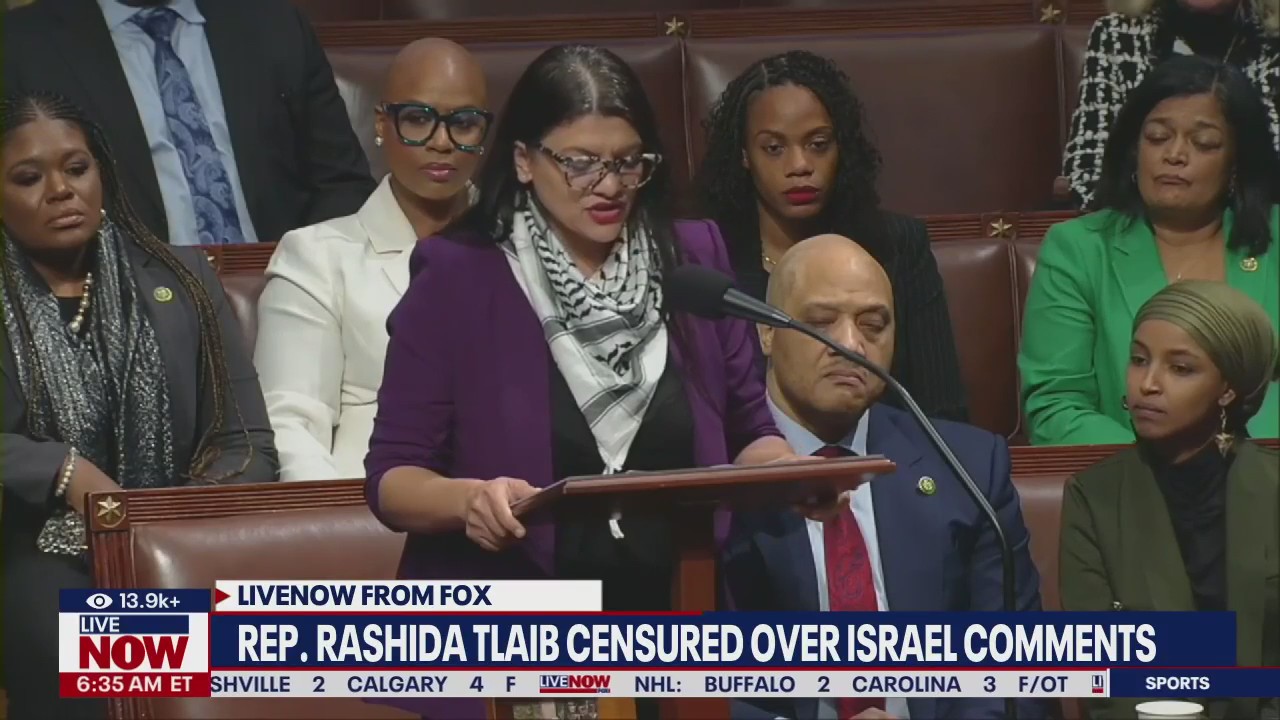 Tlaib censured by House over Israel comments