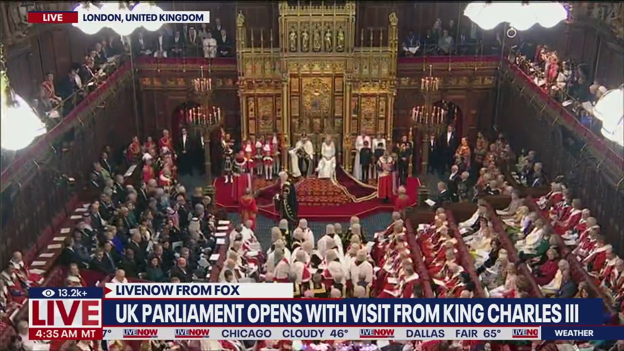 King Charles III opens UK parliamentary session