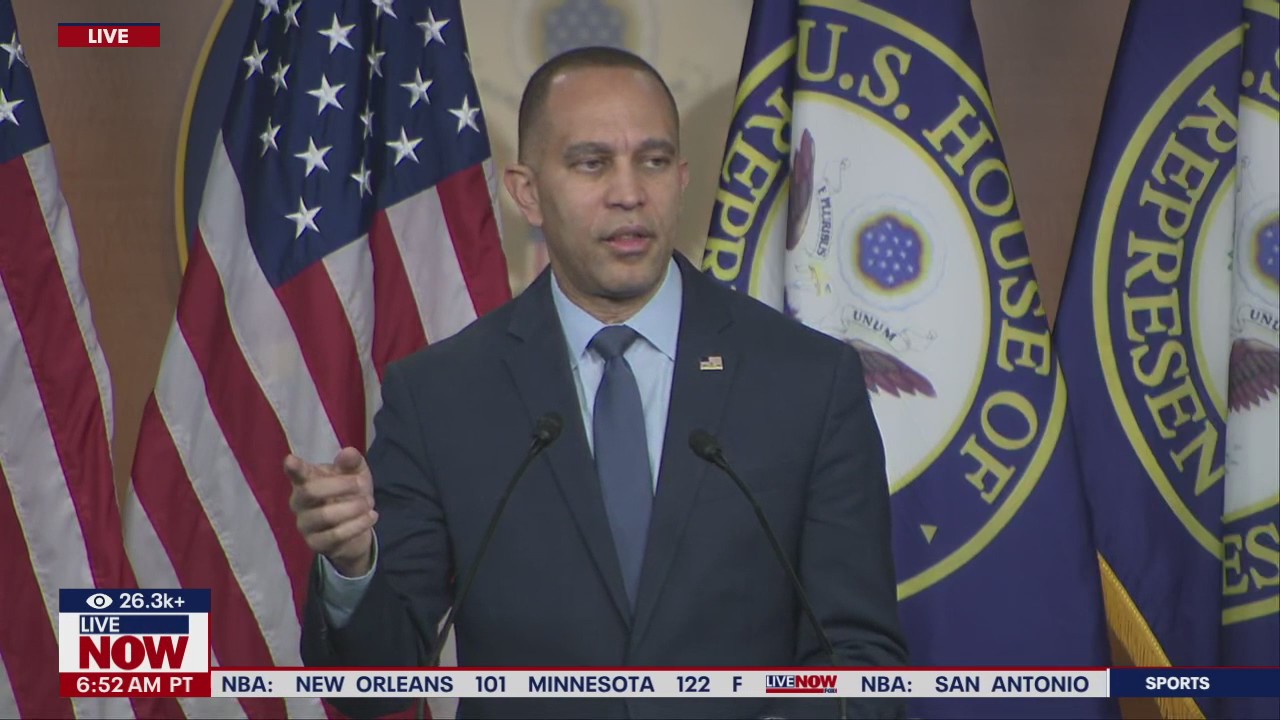 Jeffries talks budget, election, and Hamas hostages