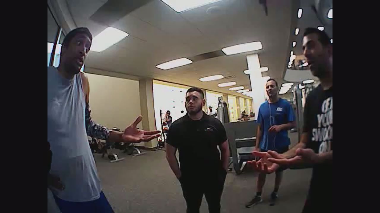 Police body camera footage of response to 911 call after pickup basketball game
