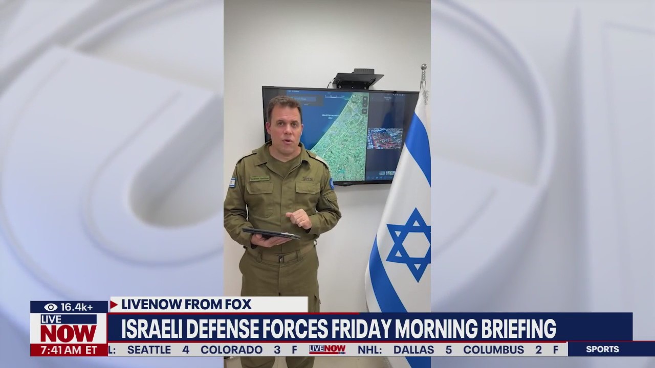 IDF briefing after 'humanitarian pause' announced