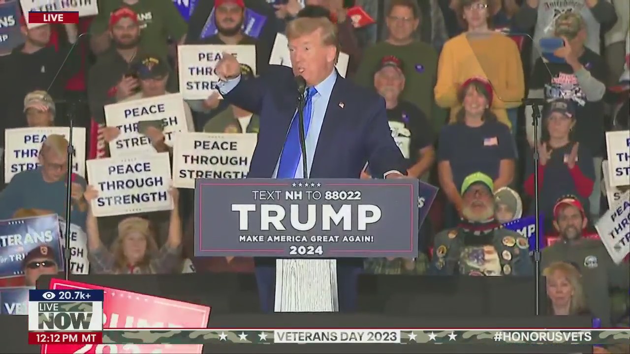 Trump holds Veterans Day rally