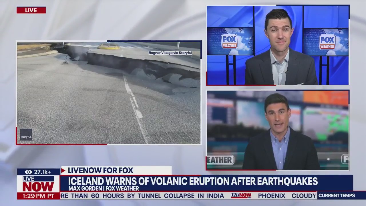 Iceland warns of volcanic eruption after quakes