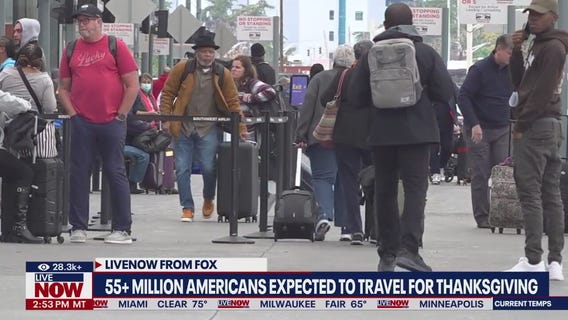Thanksgiving travel expected to exceed 55M