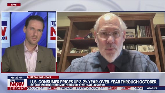 Consumer prices up 3.2% year-over-year