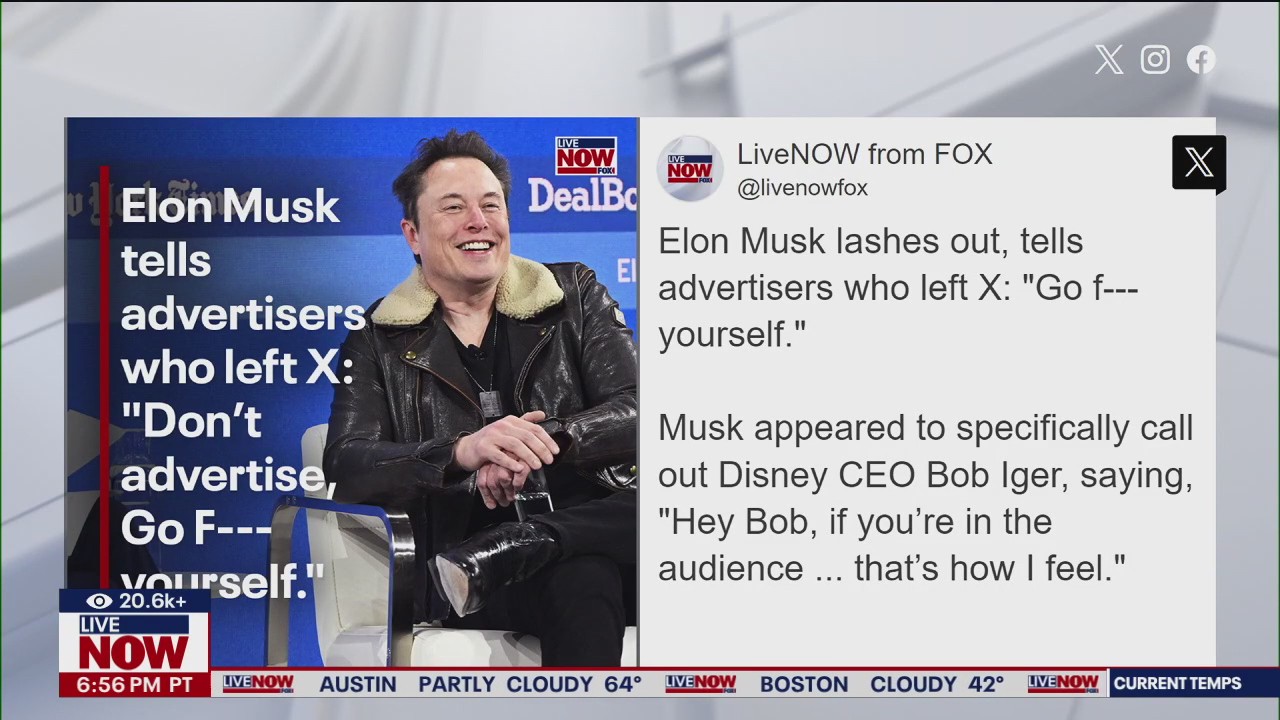 Elon Musk tells advertisers: "Go f--- yourself"