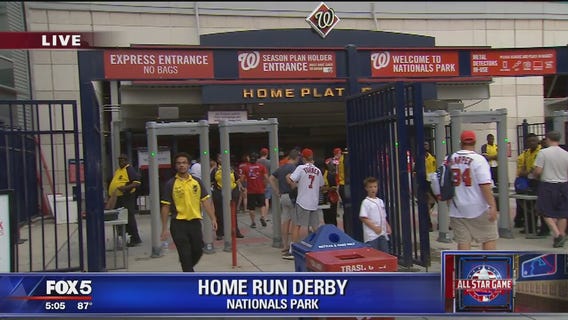 Fans getting ready for the MLB Home Run Derby at Nationals Park