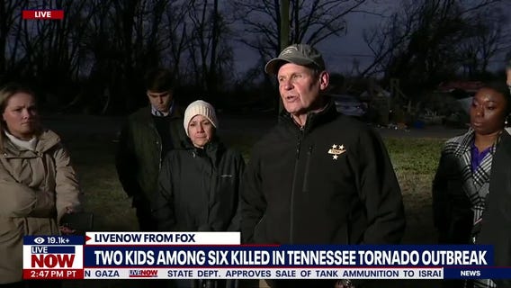 Tennessee Gov. Bill Lee tours tornado damage
