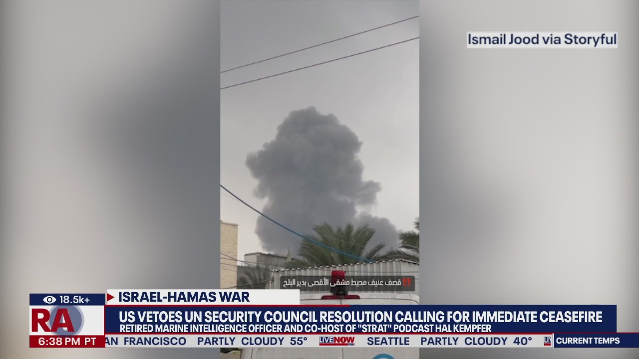 Israel-Hamas war: US vetoes cease-fire resolution