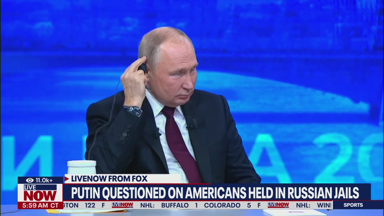Putin asked about jailed Americans in Russia