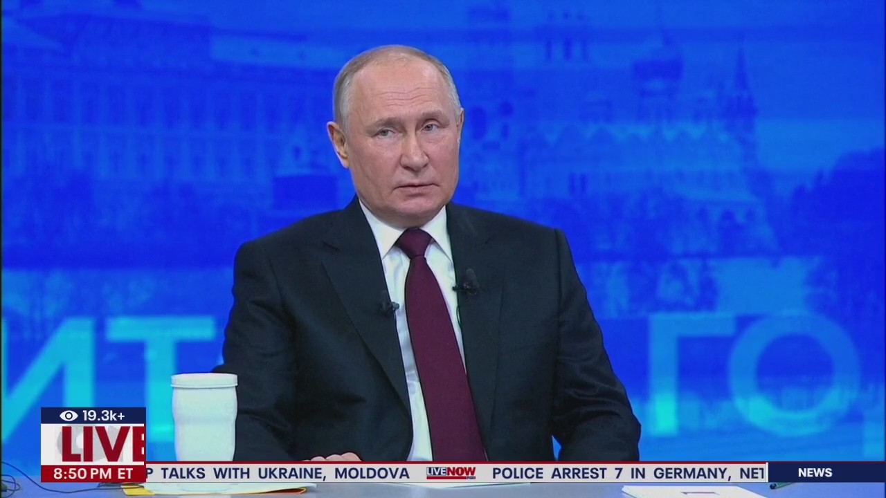 Putin vows to continue war with Ukraine