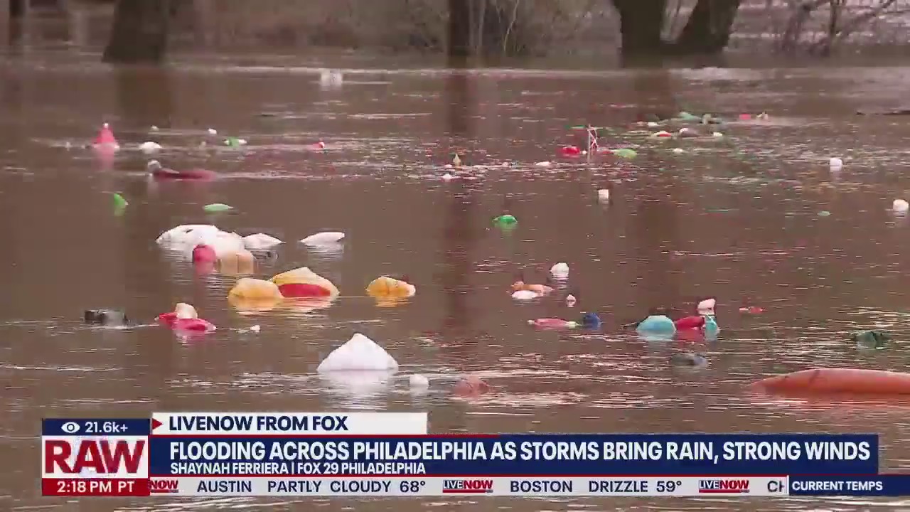 Flooding hits Philadelphia amid East Coast storm