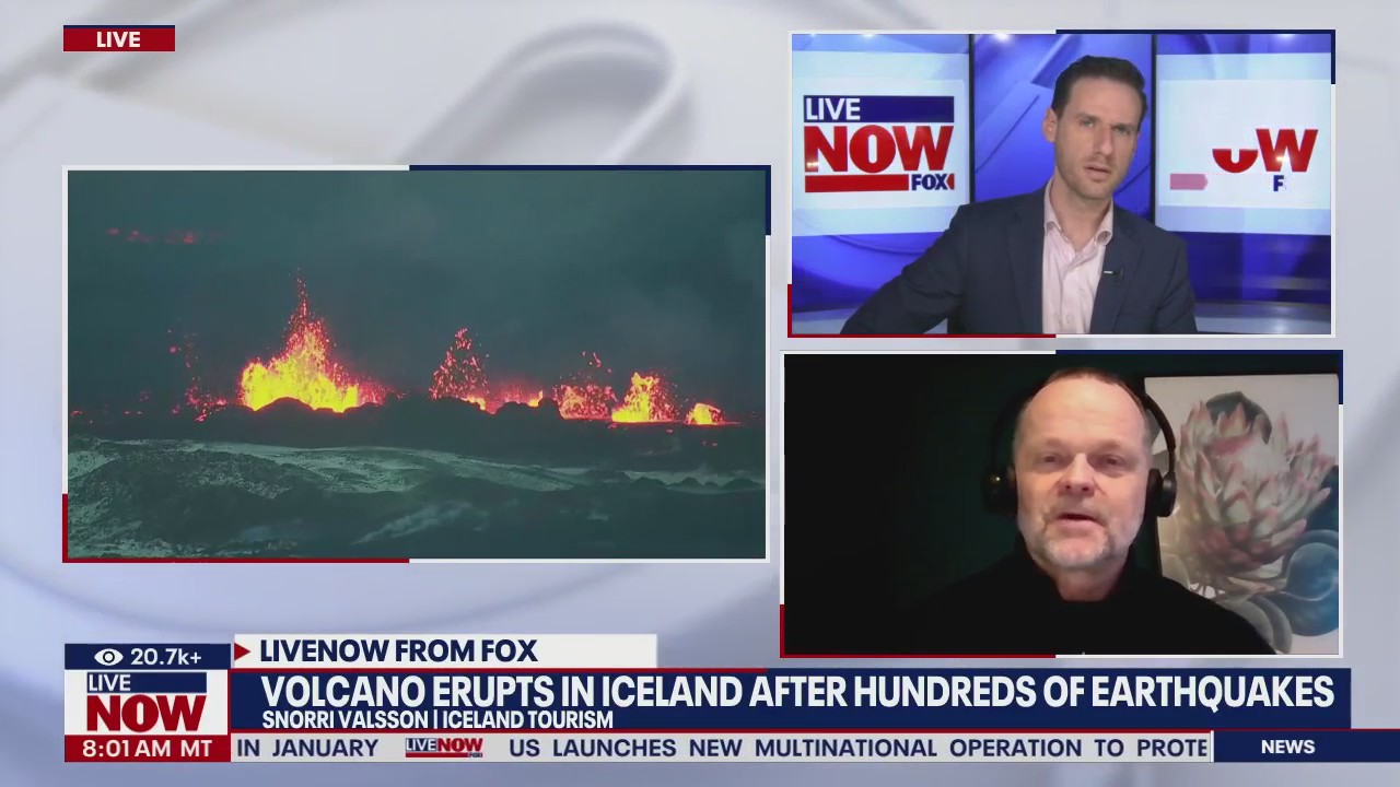 Iceland volcano erupts after weeks of earthquakes