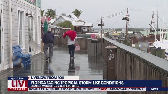 Tropical-storm-like conditions hitting Florida