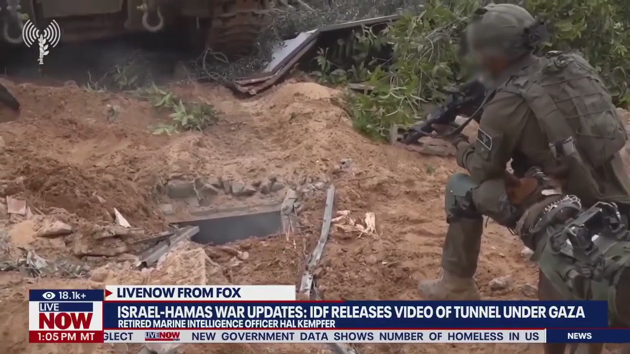 IDF releases video of tunnel under Gaza