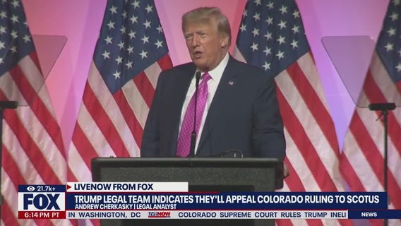 Trump team says it will appeal Colorado ruling