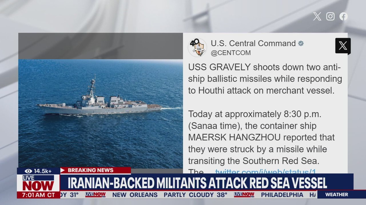 US shoots down Iranian-backed ballistic missiles