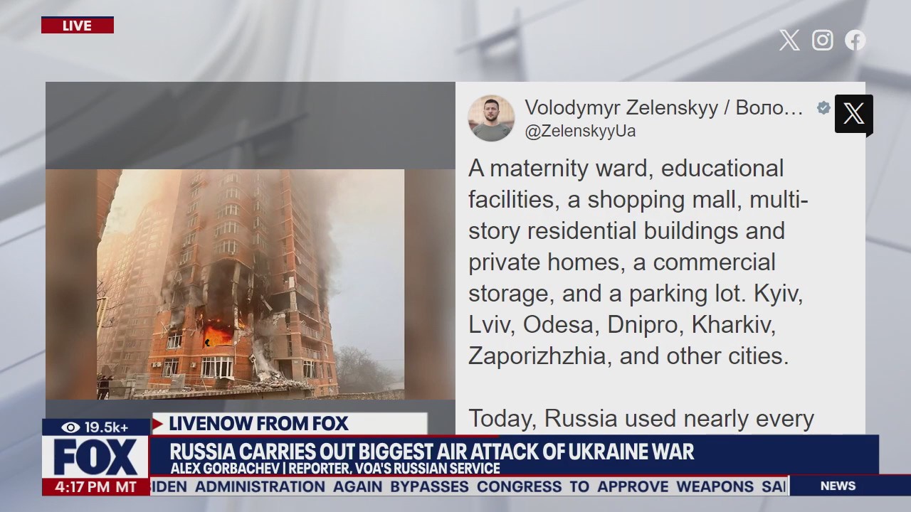 Russian air strike leaves 30+ dead in Ukraine