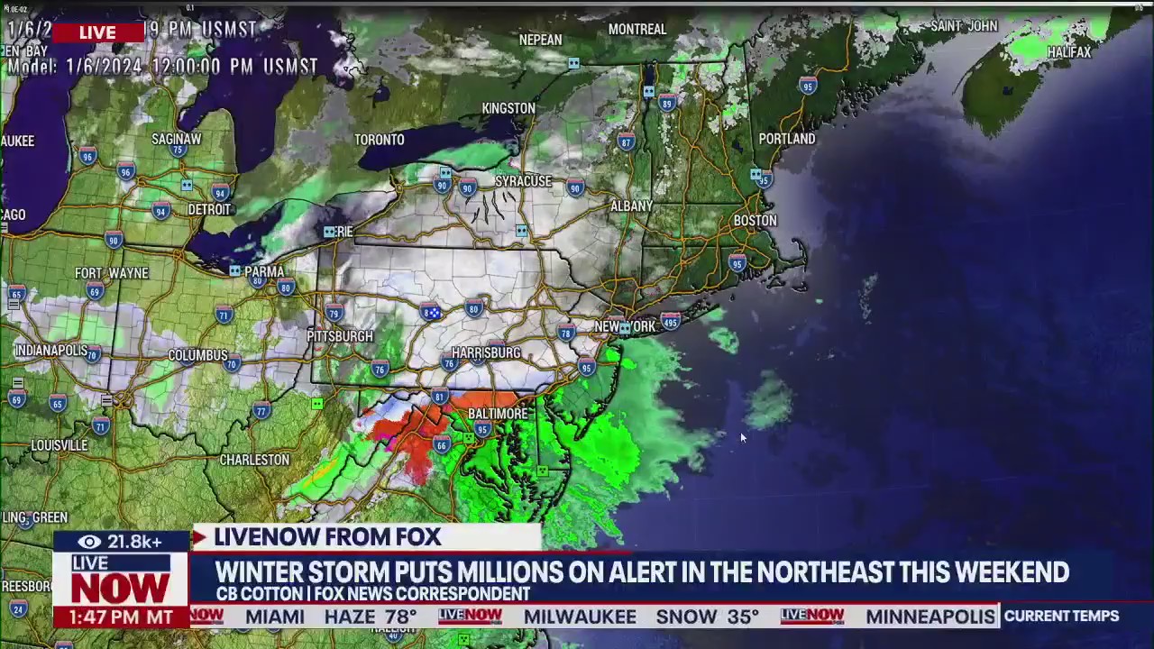 Millions on alert amid Northeast winter storm