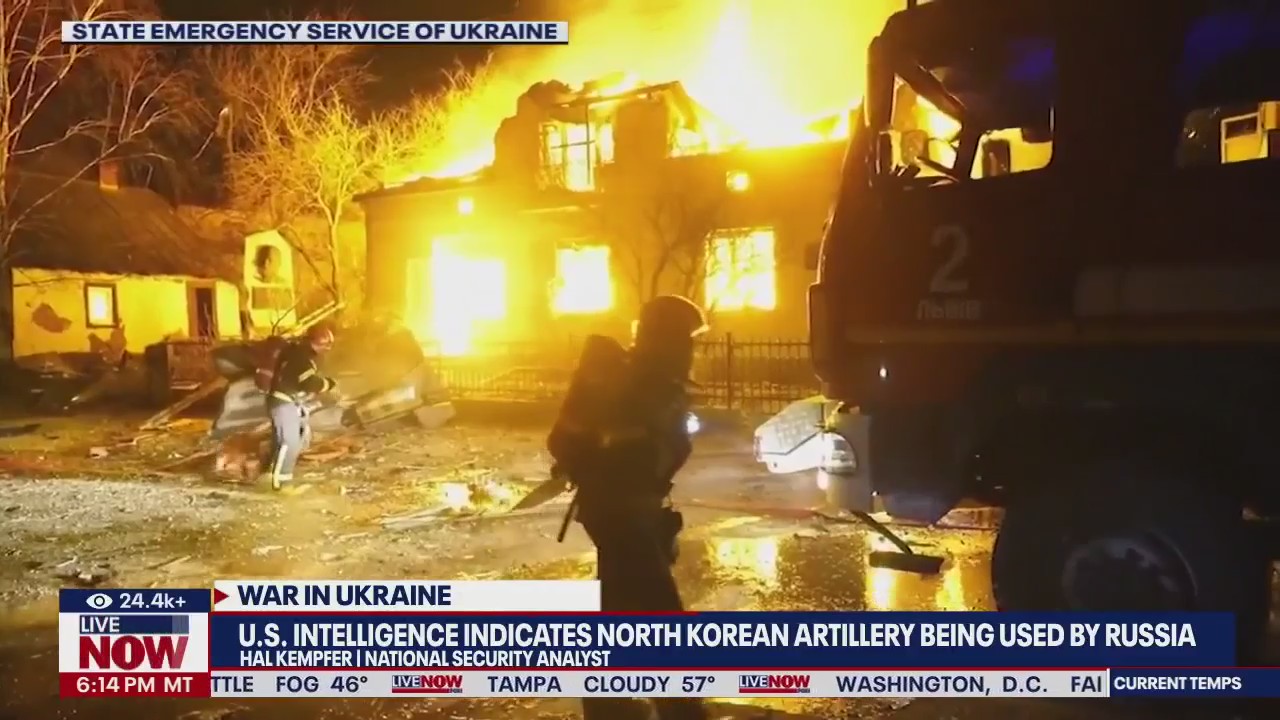 North Korean artillery being used by Russia