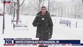 Winter storm blasts Madison, Wisconsin