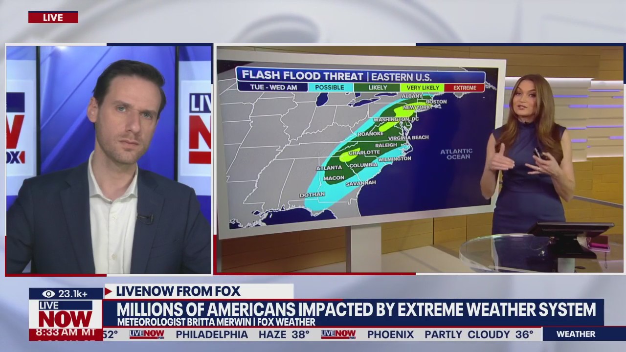 Extreme weather system affecting U.S.
