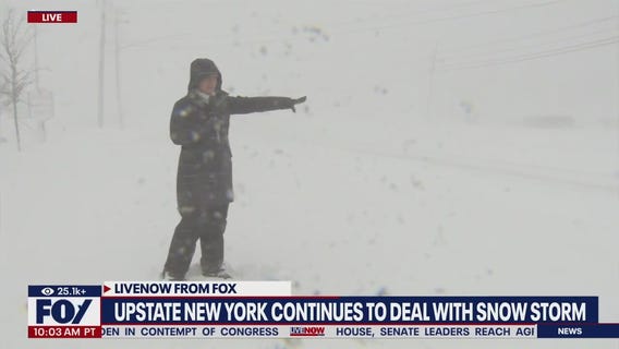 Upstate New York pummeled with heavy snow