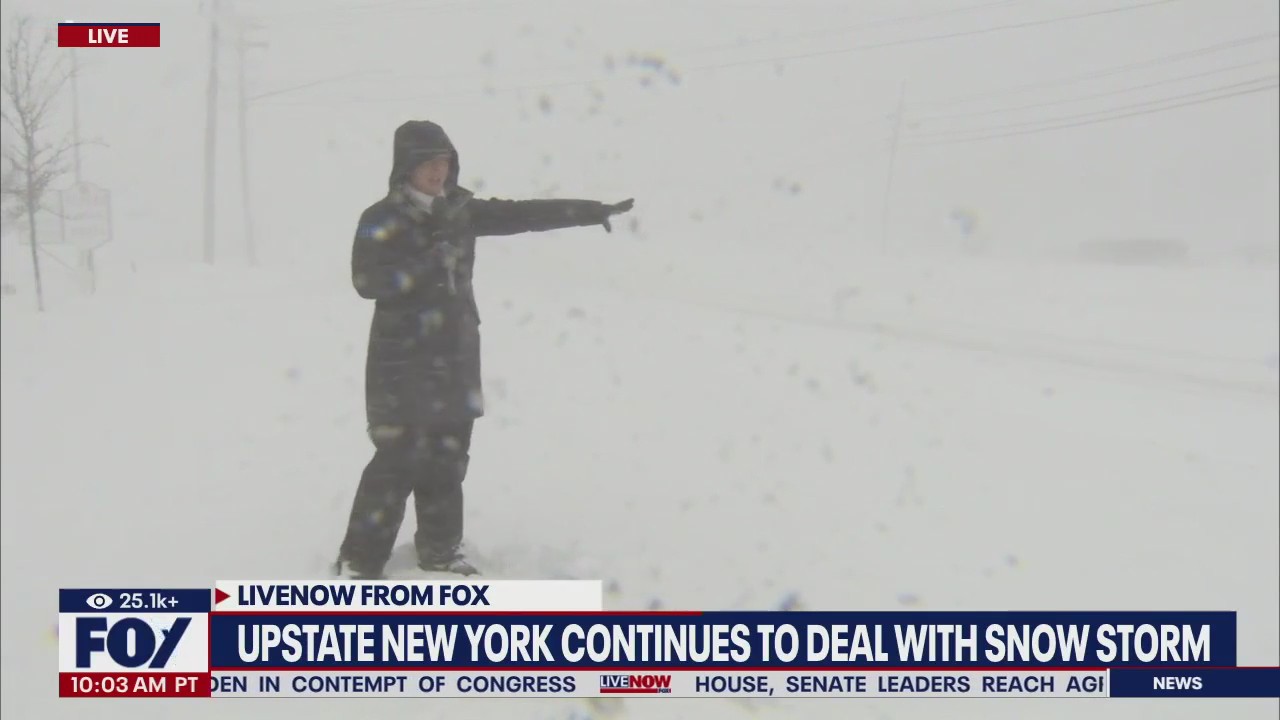 Upstate New York pummeled with heavy snow
