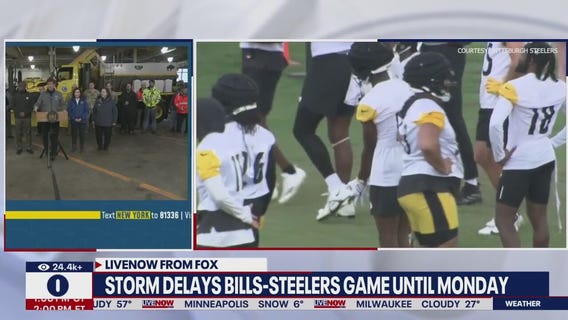 Bills-Steelers game postponed until Monday