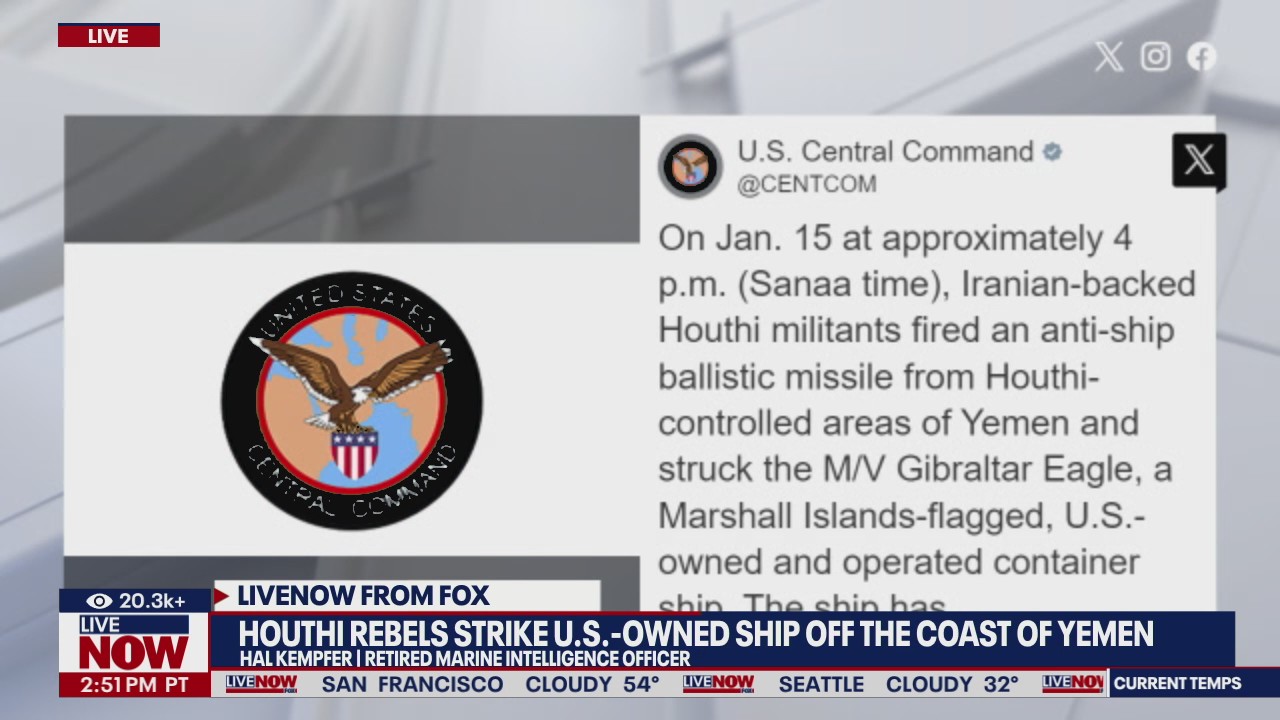 Houthi missile strikes US-owned ship near Yemen