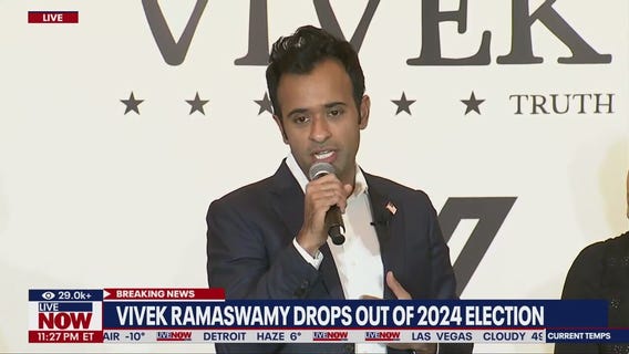 Ramaswamy suspends campaign, endorses Trump