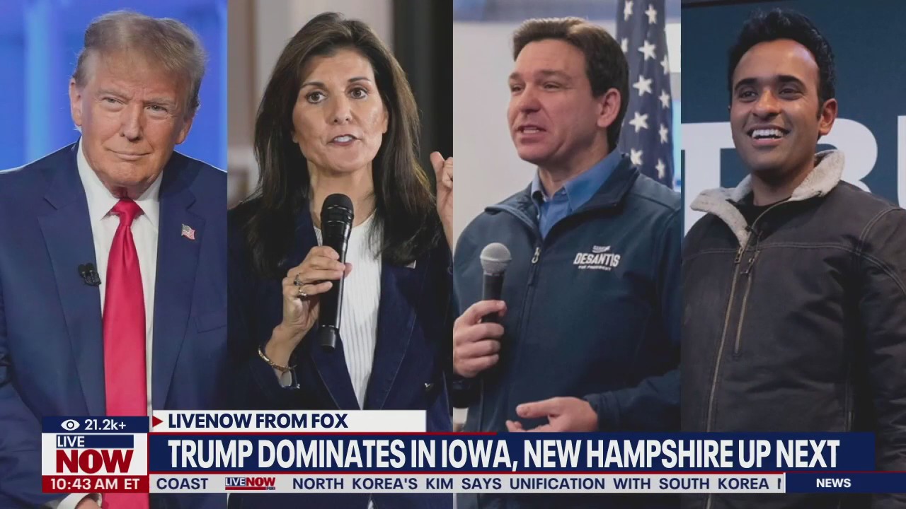 Trump dominates Iowa caucuses