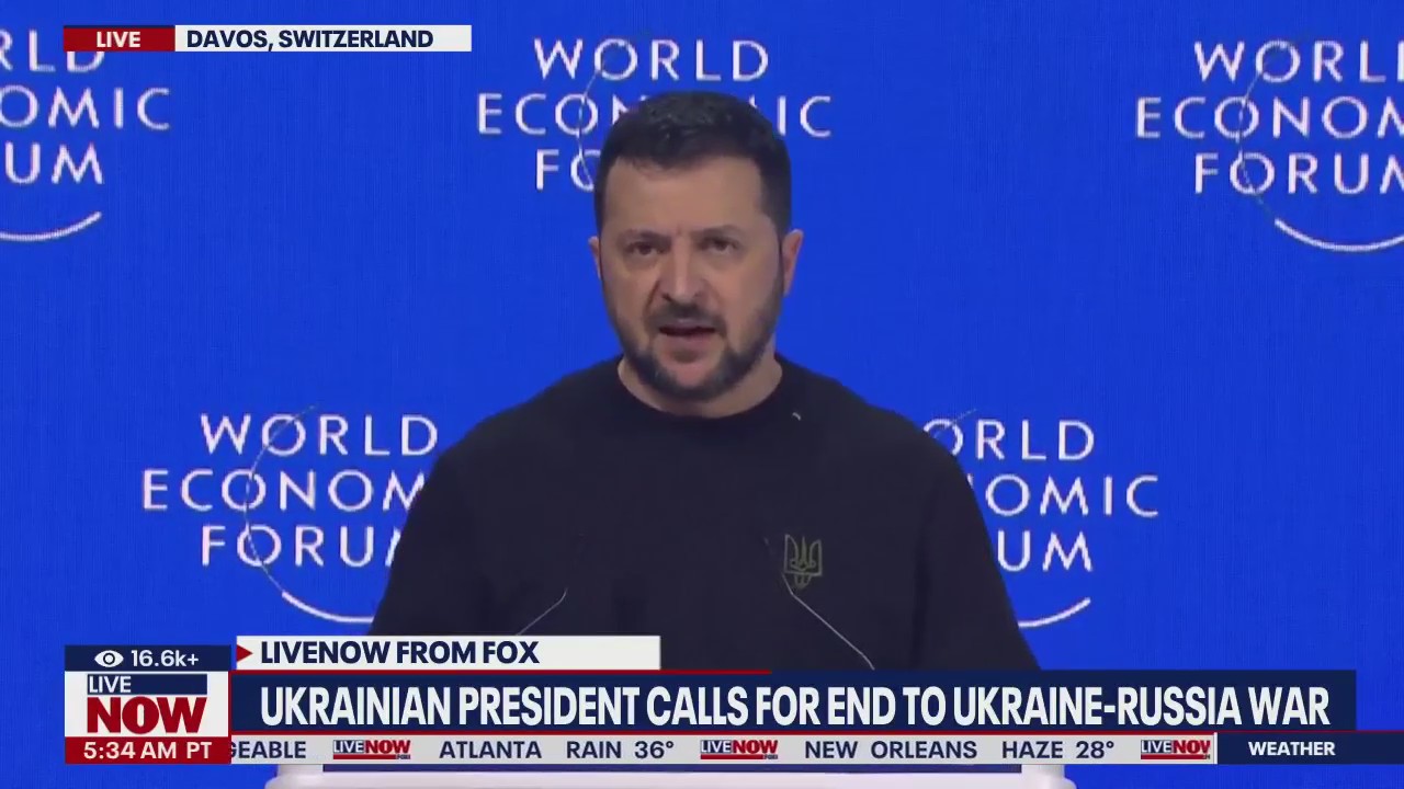 Ukrainian president calls for end to war