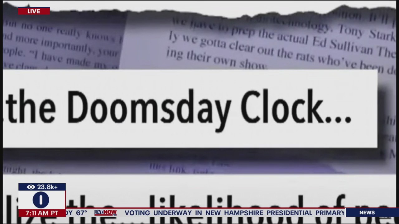 Doomsday Clock set: '90 seconds to midnight'