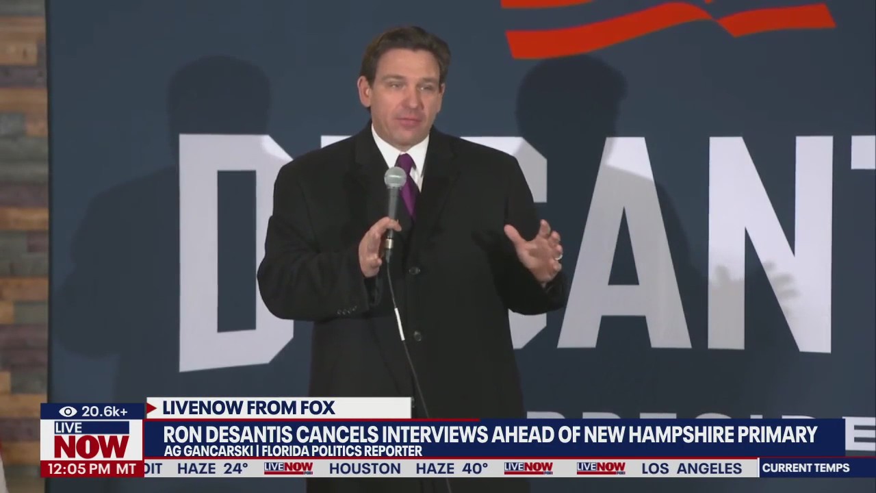 DeSantis cancels Sunday media interviews